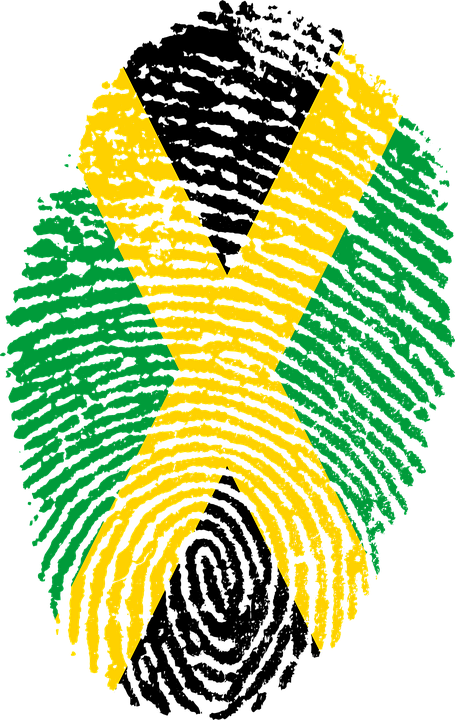 Jamaica, Flag, Fingerprint, Country, Pride, Identity - Trinidad And Tobago Fingerprint, HD Png Download PNG with transparent background