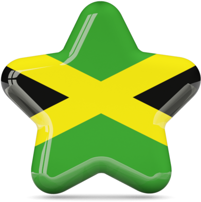 Jamaican Flag Star Balloon