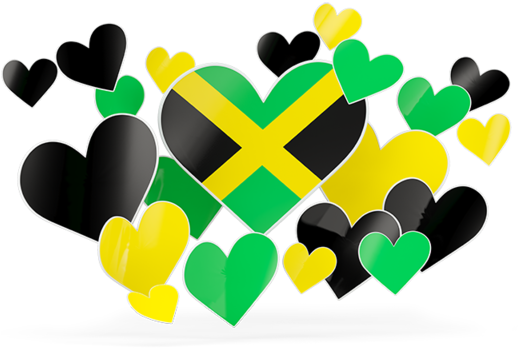 Flying Heart Stickers - Jamaica Heart, HD Png Download PNG with transparent background