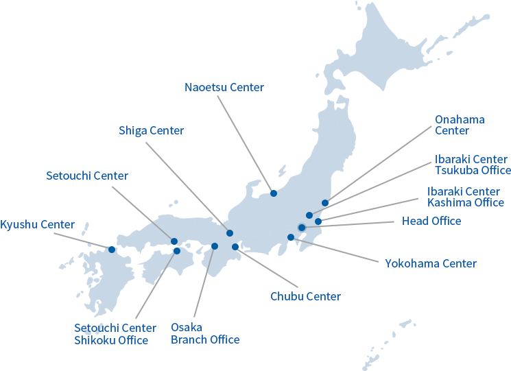 Japan Company Branch Network Map PNG with transparent background