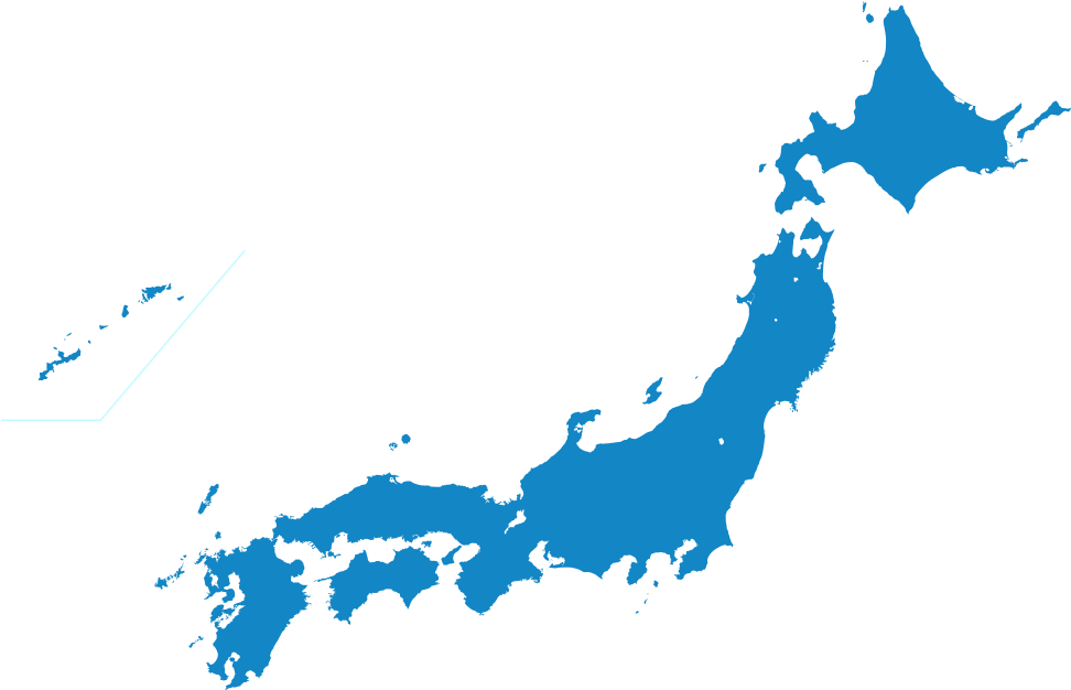 Japan Map Silhouette PNG with transparent background
