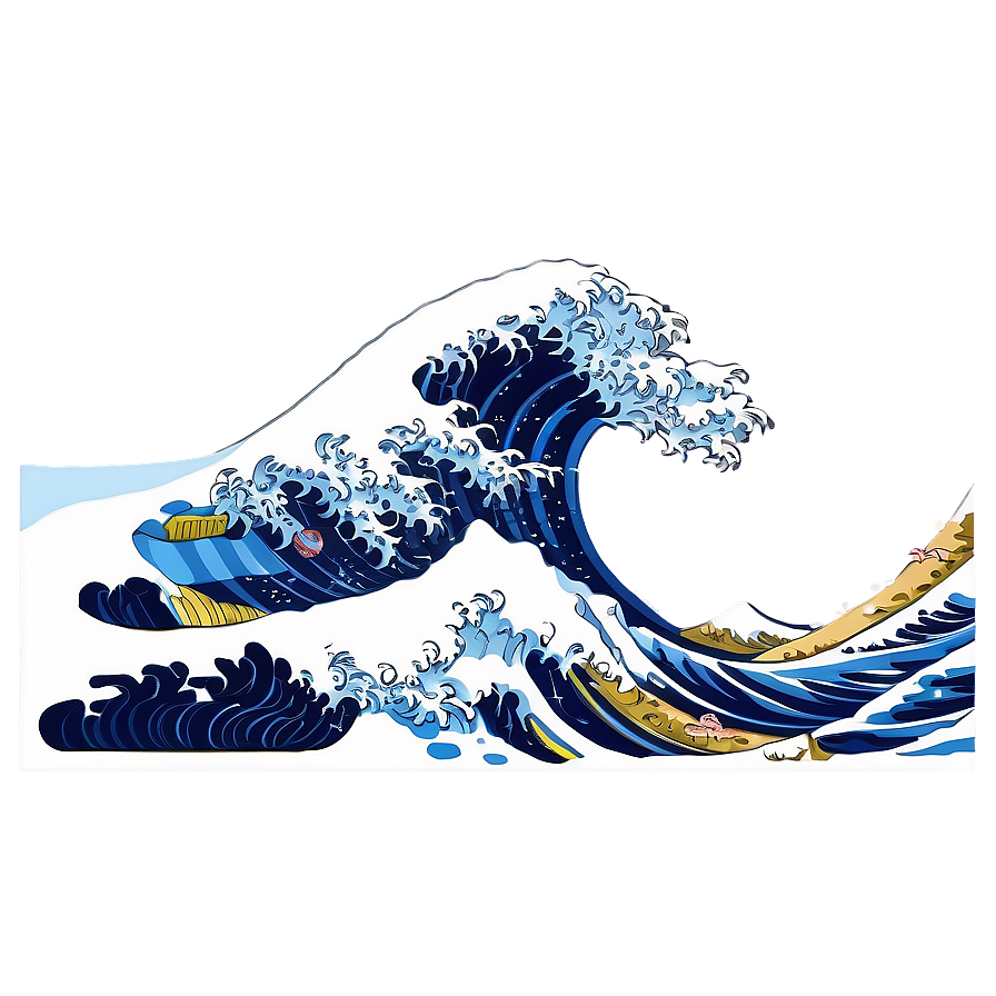 Japanese Art Wave Kanagawa Png Lsv88