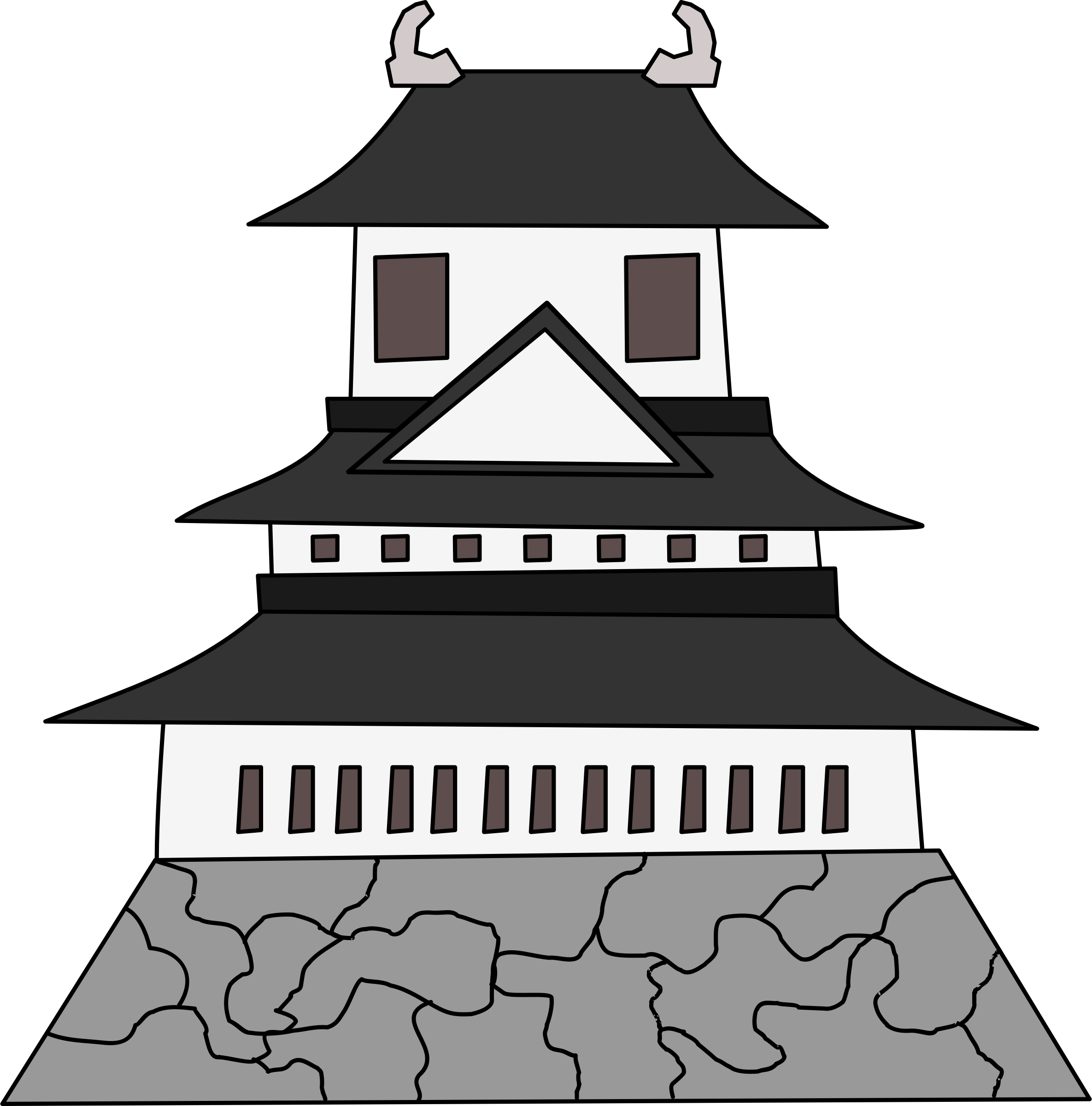 Castle Icons Png Free - Japanese Castle Clipart, Transparent Png PNG with transparent background