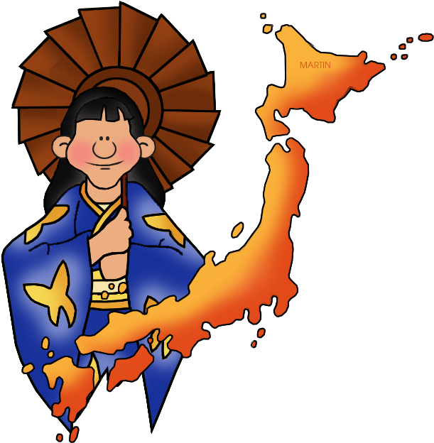 Japanese Cultureand Map Illustration PNG with transparent background