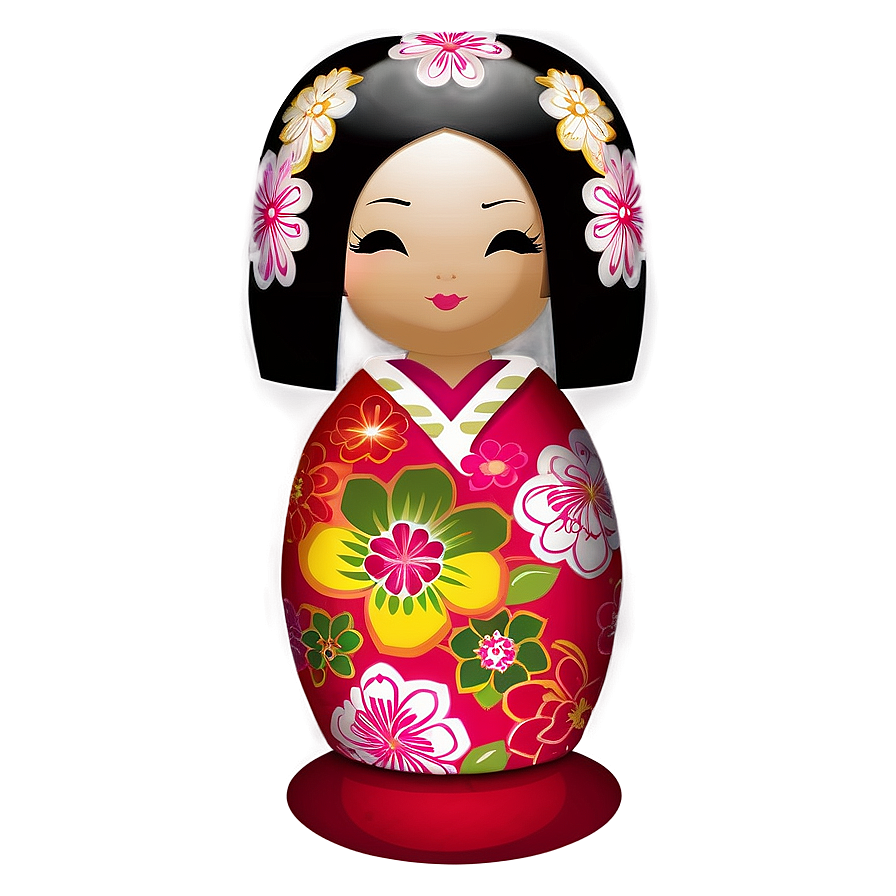 Japanese Kokeshi Doll PNG jyn74 PNG with transparent background