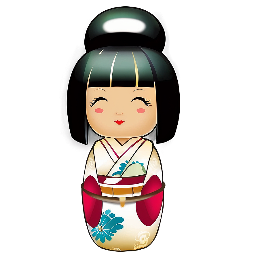 Japanese Kokeshi Doll PNG unh2 PNG with transparent background