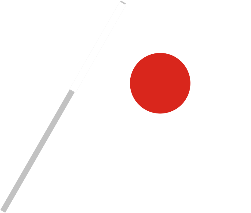 Japanese Flag On Pole Transparent, HD Png Download PNG with transparent background