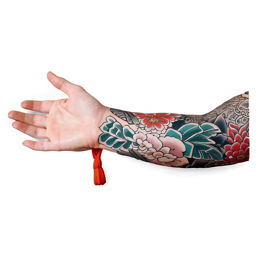 Japanese Tattoo Sleeve Illustration Png 3