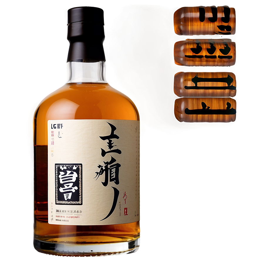 Japanese Whisky Bottle Png 1