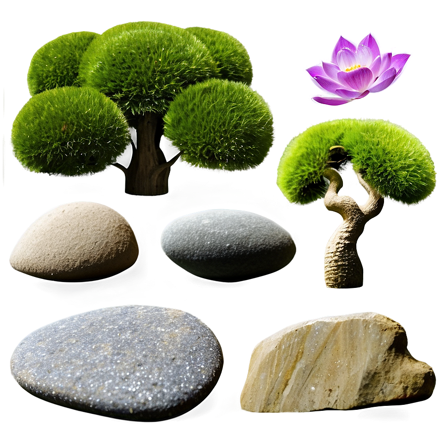 Japanese Zen Garden PNG 06112024 PNG with transparent background