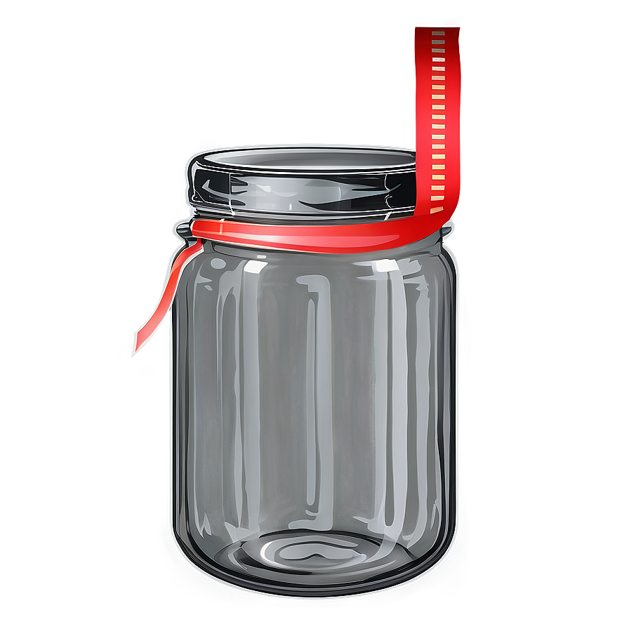 Jar With Ribbon Png 05242024