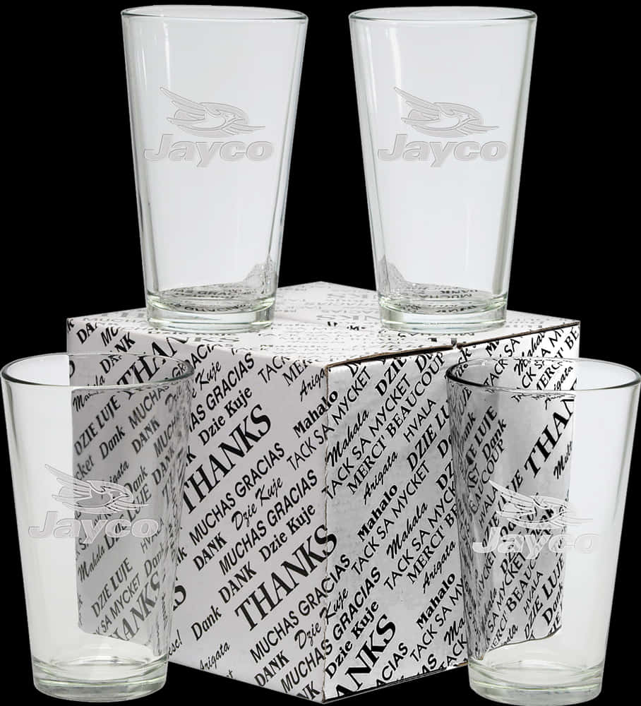 Jayco Branded Glasses Display