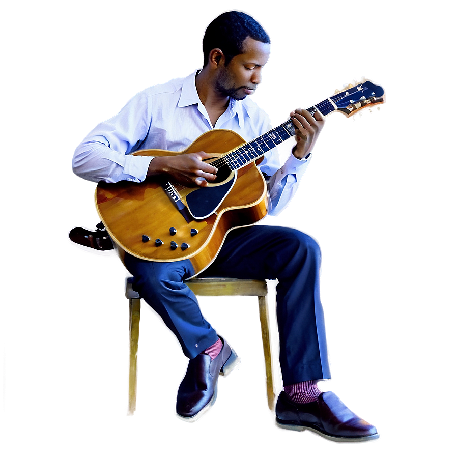 Jazz Guitar Player Png 94