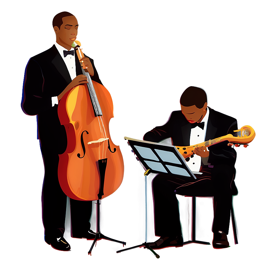 Jazz Quartet Clipart PNG tlc46 PNG with transparent background