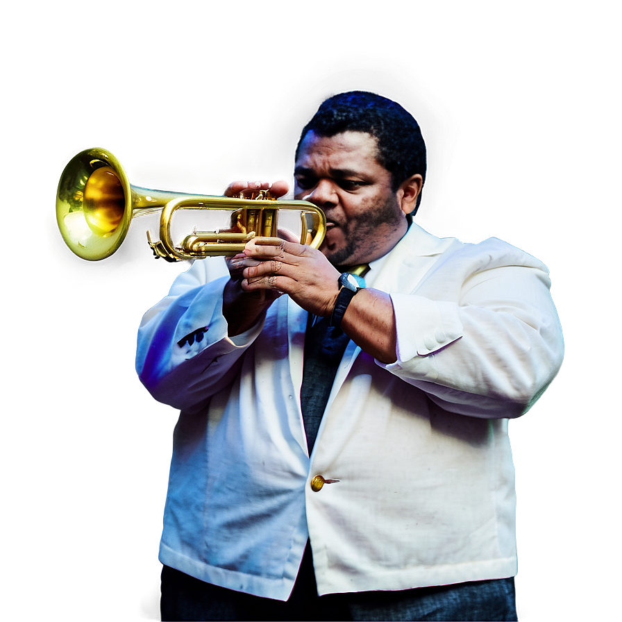 Jazz Trumpet Player PNG mhs83 PNG with transparent background