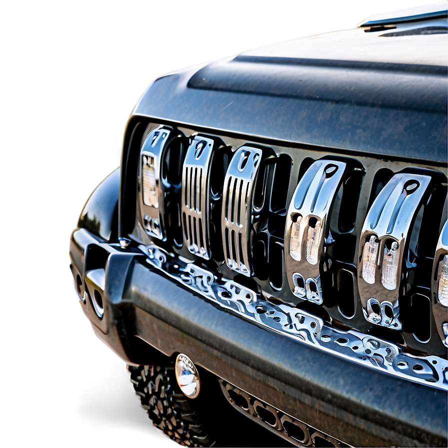 Jeep Grill Close-up Png Lhk