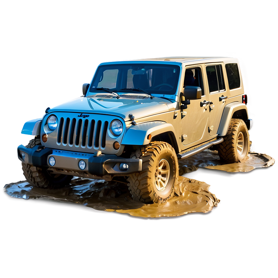 Jeep In Mud Off-roading Png 7