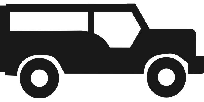 Jeep Silhouette Graphic PNG with transparent background