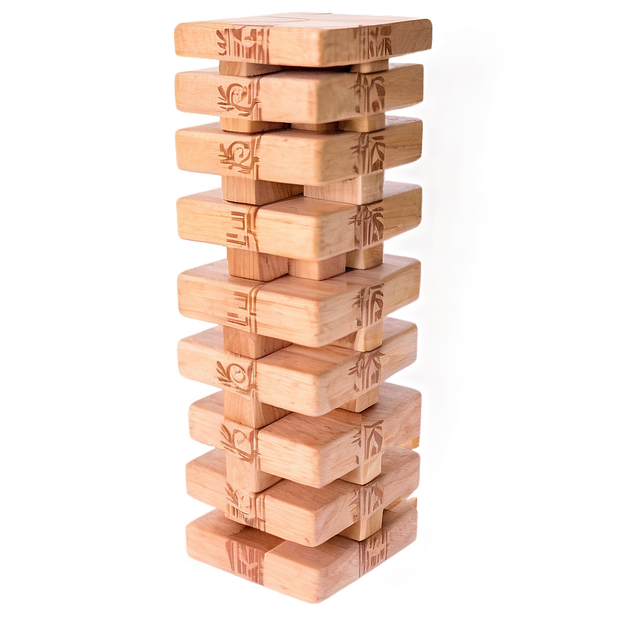 Jenga Blocks On Table Png Bci19