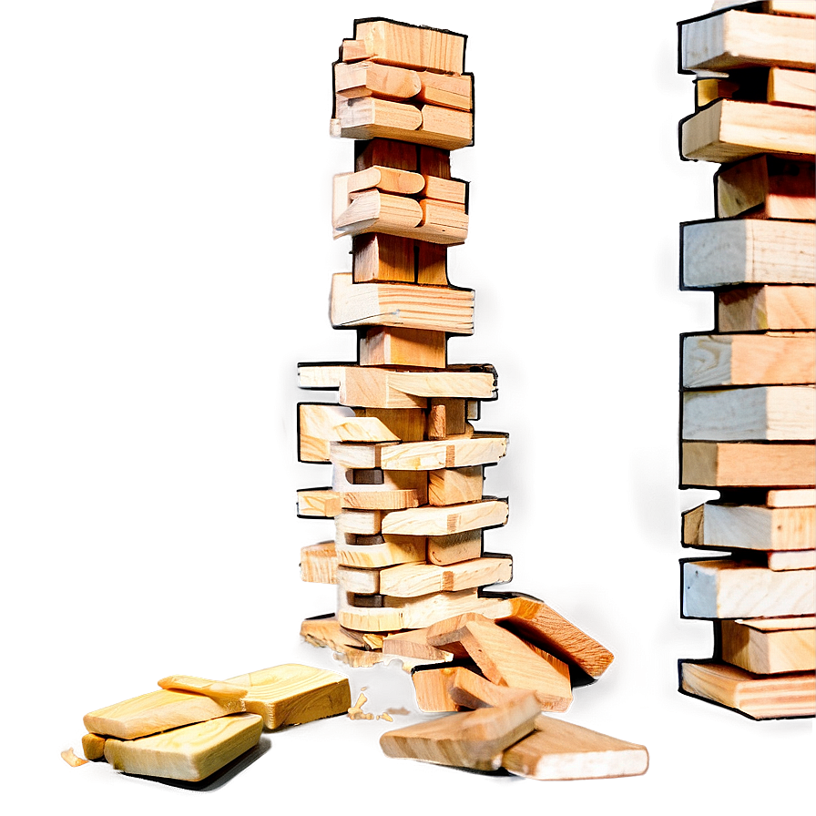 Jenga Tower Collapse Png Pml