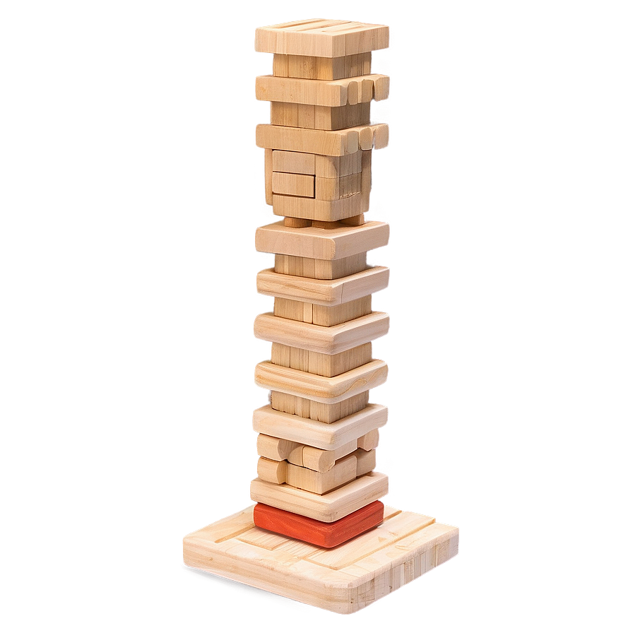 Jenga Tower Mid-game Png Ubh75