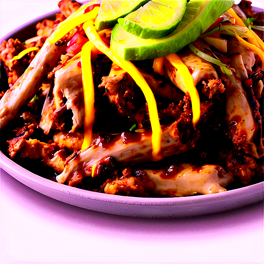 Jerk Chicken Loaded Fries Png Msd