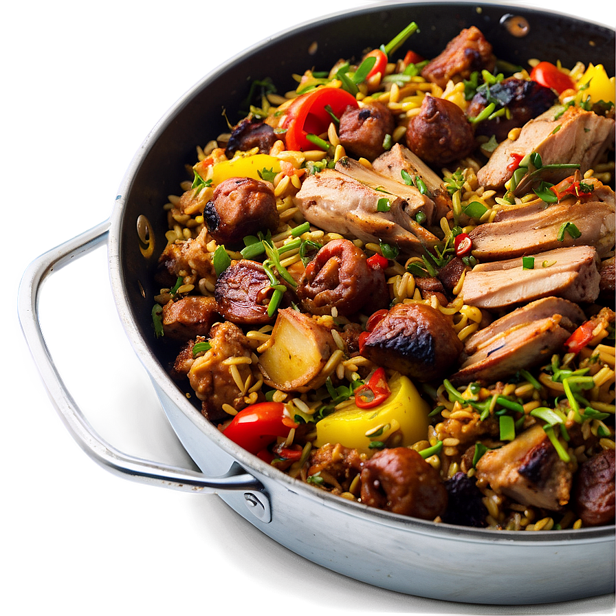 Jerk Chicken Paella Fusion Png Swj87