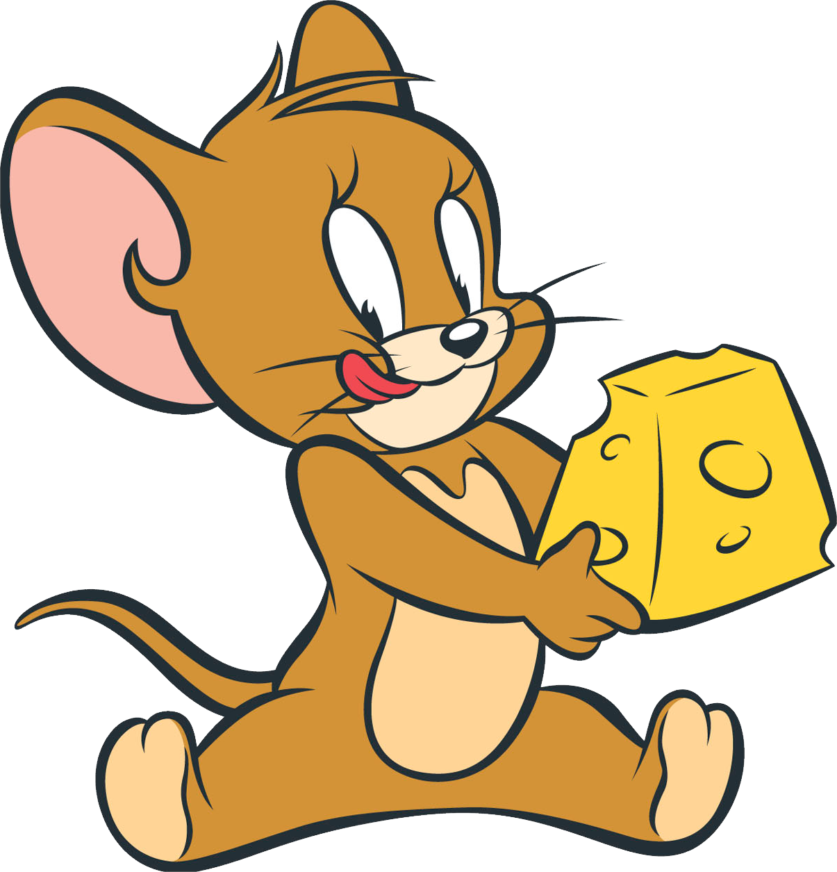 Jerry The Mouse With Cheese, HD Png Download PNG with transparent background
