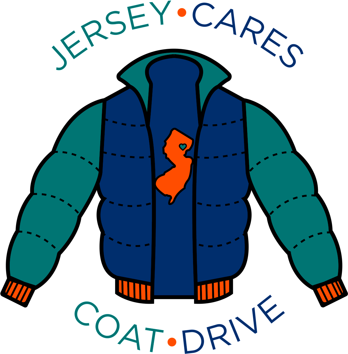Coat Clipart Glove Scarf - Jersey Cares Coat Drive, HD Png Download PNG with transparent background