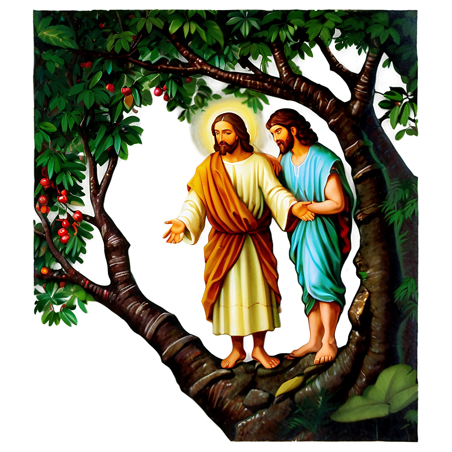 Jesus And Zacchaeus Png 05032024