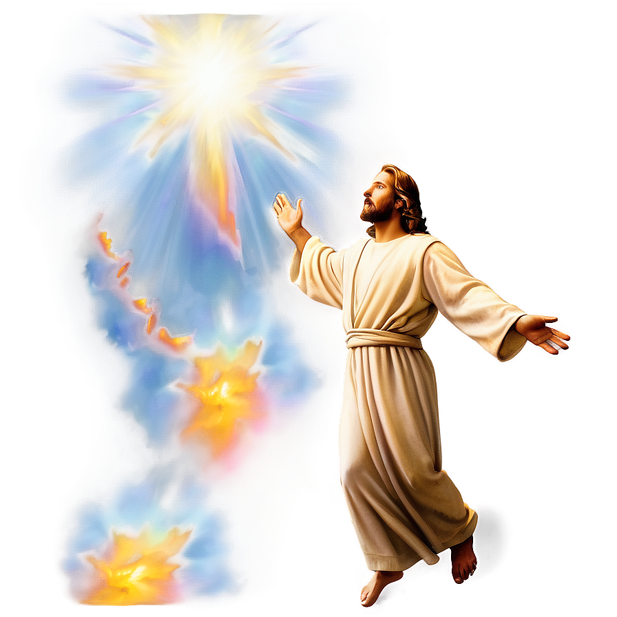 Jesus Christ Ascending To Heaven Png Puj