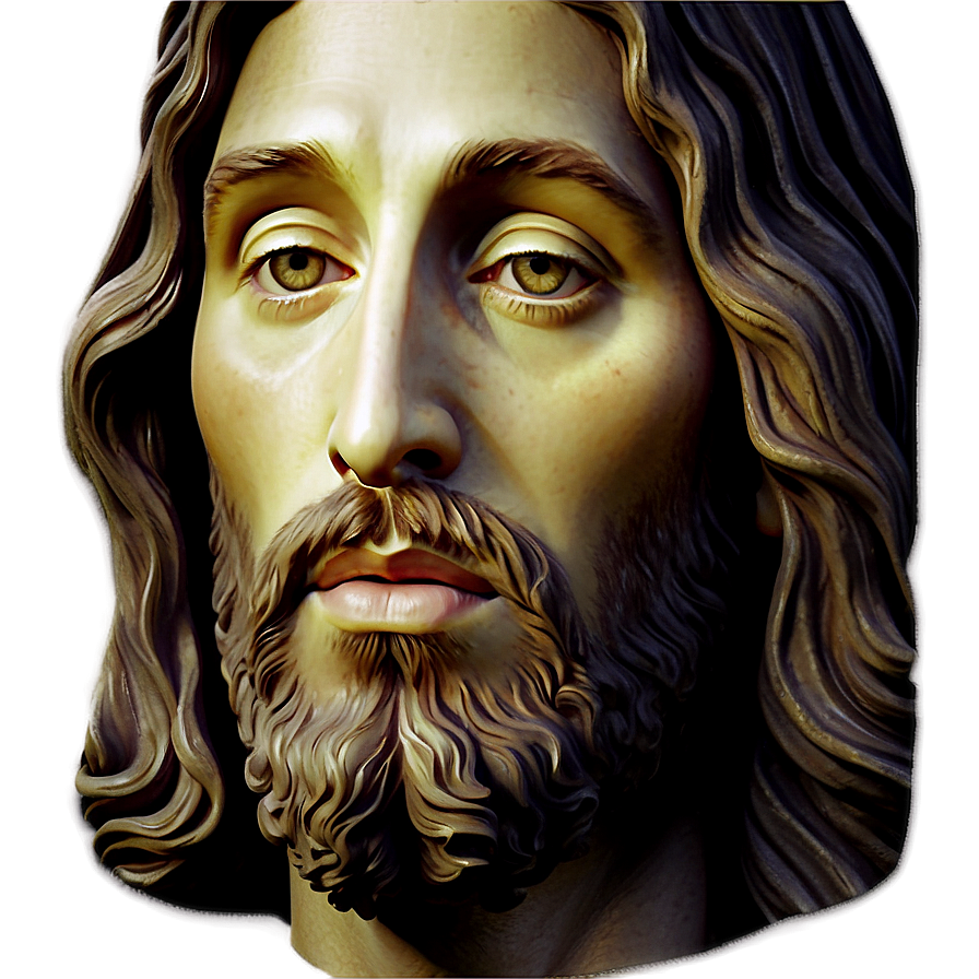 Jesus Face In Art Png 06292024