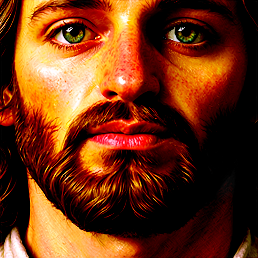 Jesus Face In Art Png 06292024