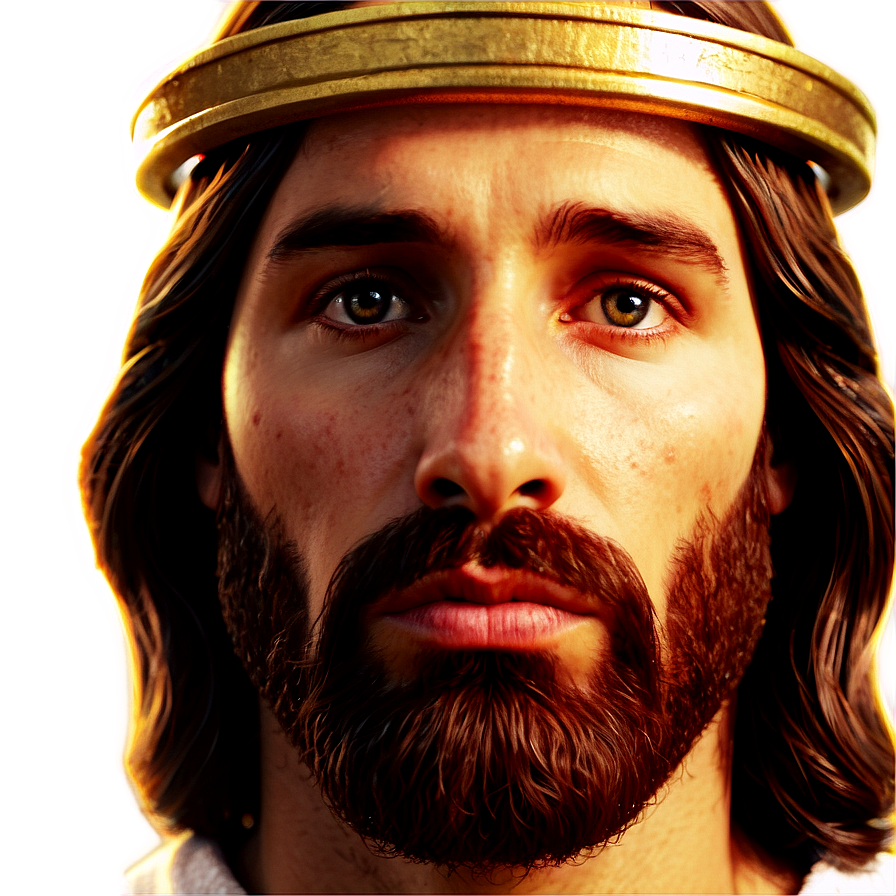 Jesus Face With Halo Png Kgy27