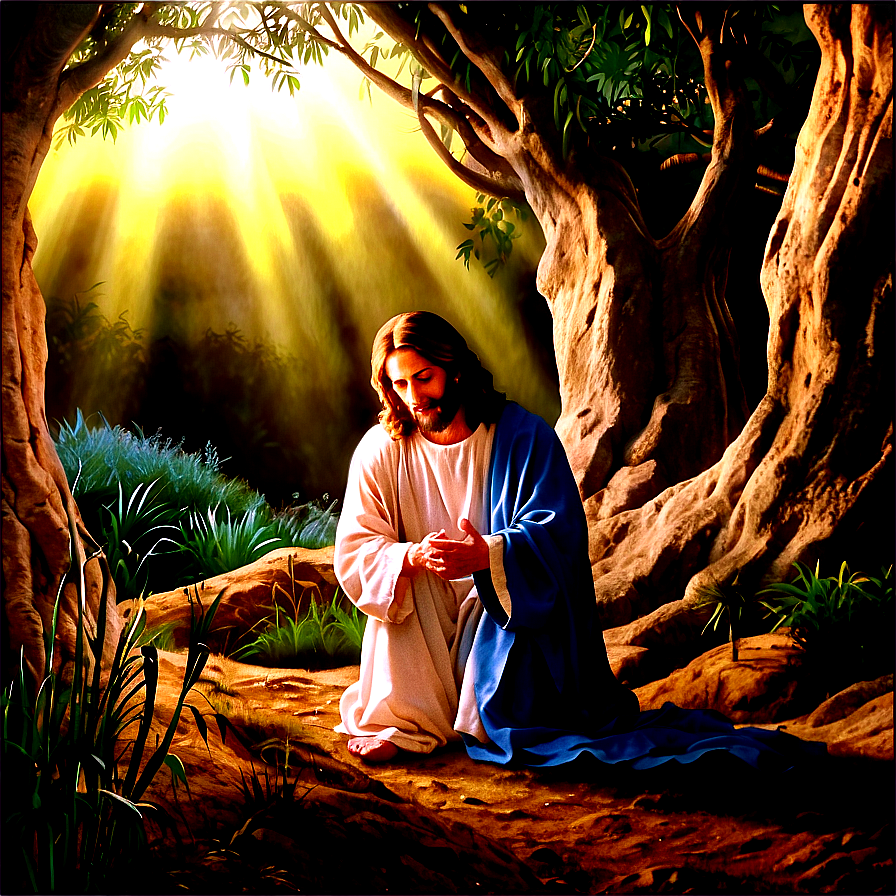 Jesus In Gethsemane Png Tma