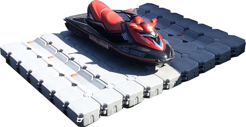 Jet Skion Modular Floating Dock PNG with transparent background