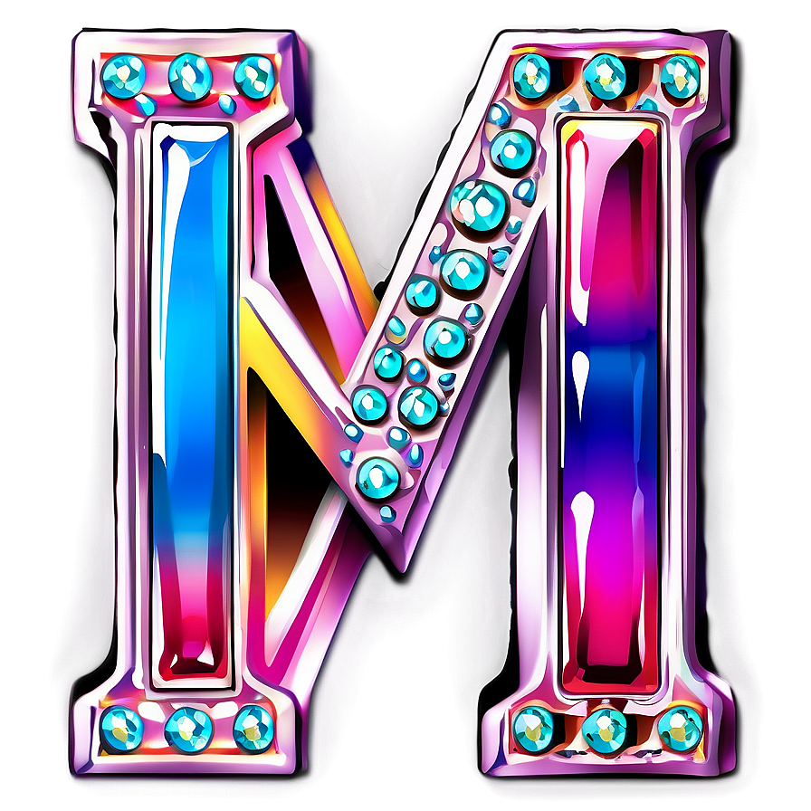 Jeweled Letter M Png Mlv67