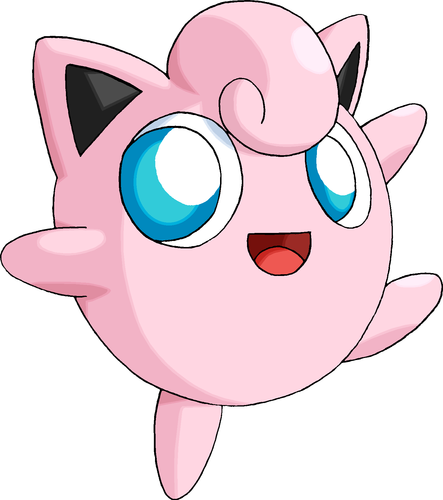 Jigglypuff Pokemon Character Illustration