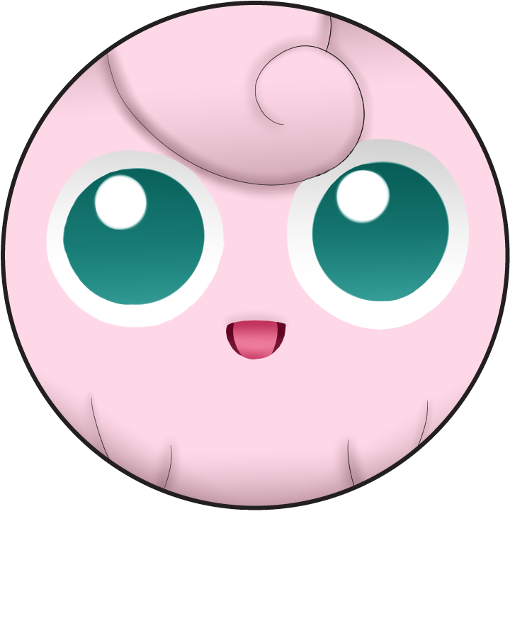 Jigglypuffbutton Original - Jigglypuff Face, HD Png Download PNG with transparent background