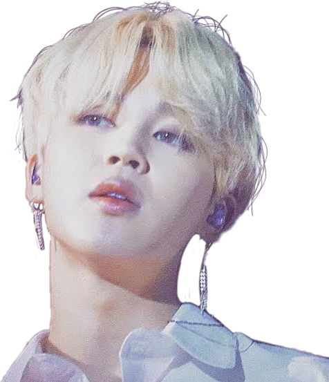 Jimin Blonde Hair Elegant Look