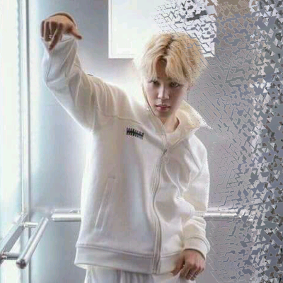 Jimin Shattered Glass Effect PNG with transparent background