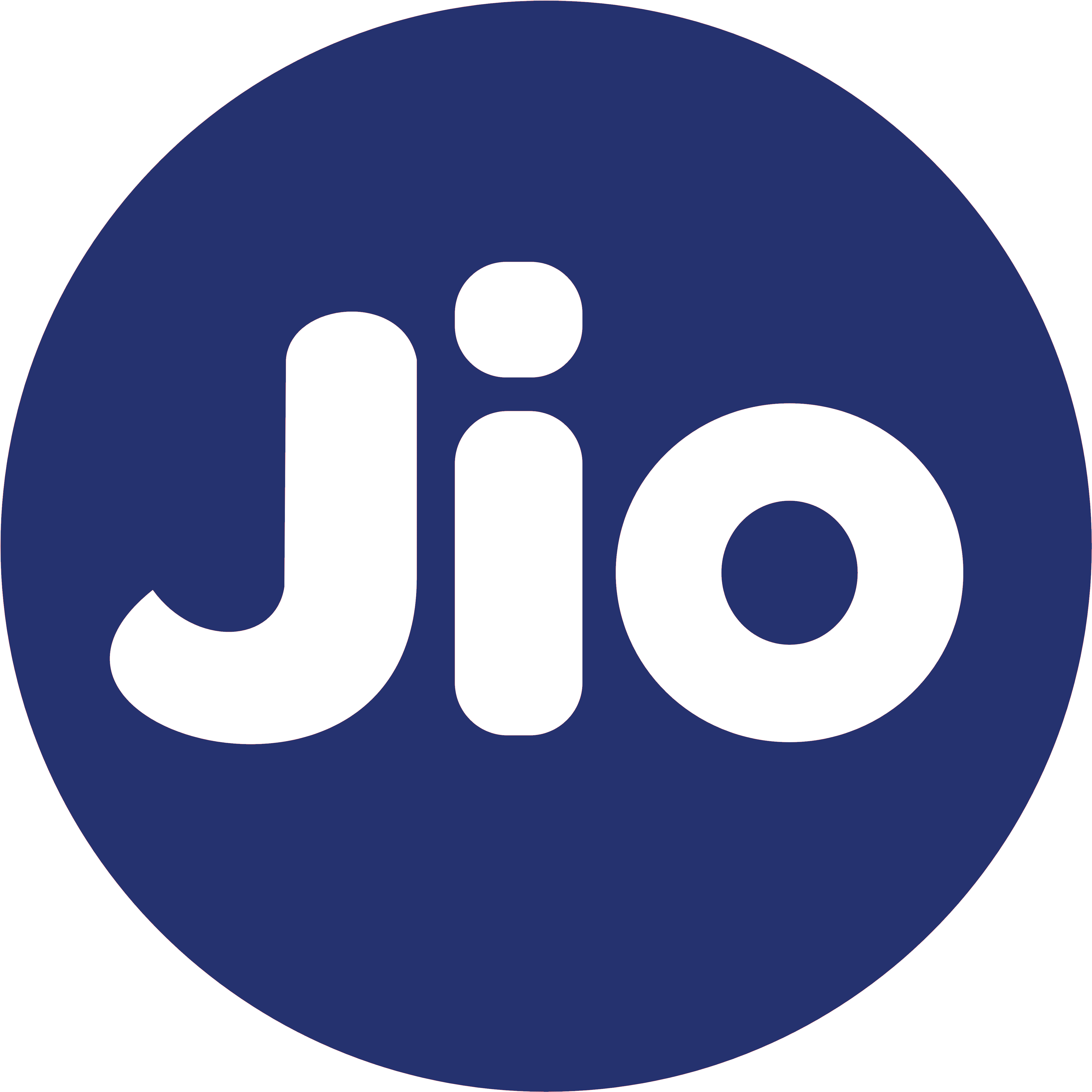 Jio Logo Blue Background