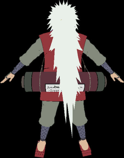 Jiraiya Character Illustration PNG with transparent background