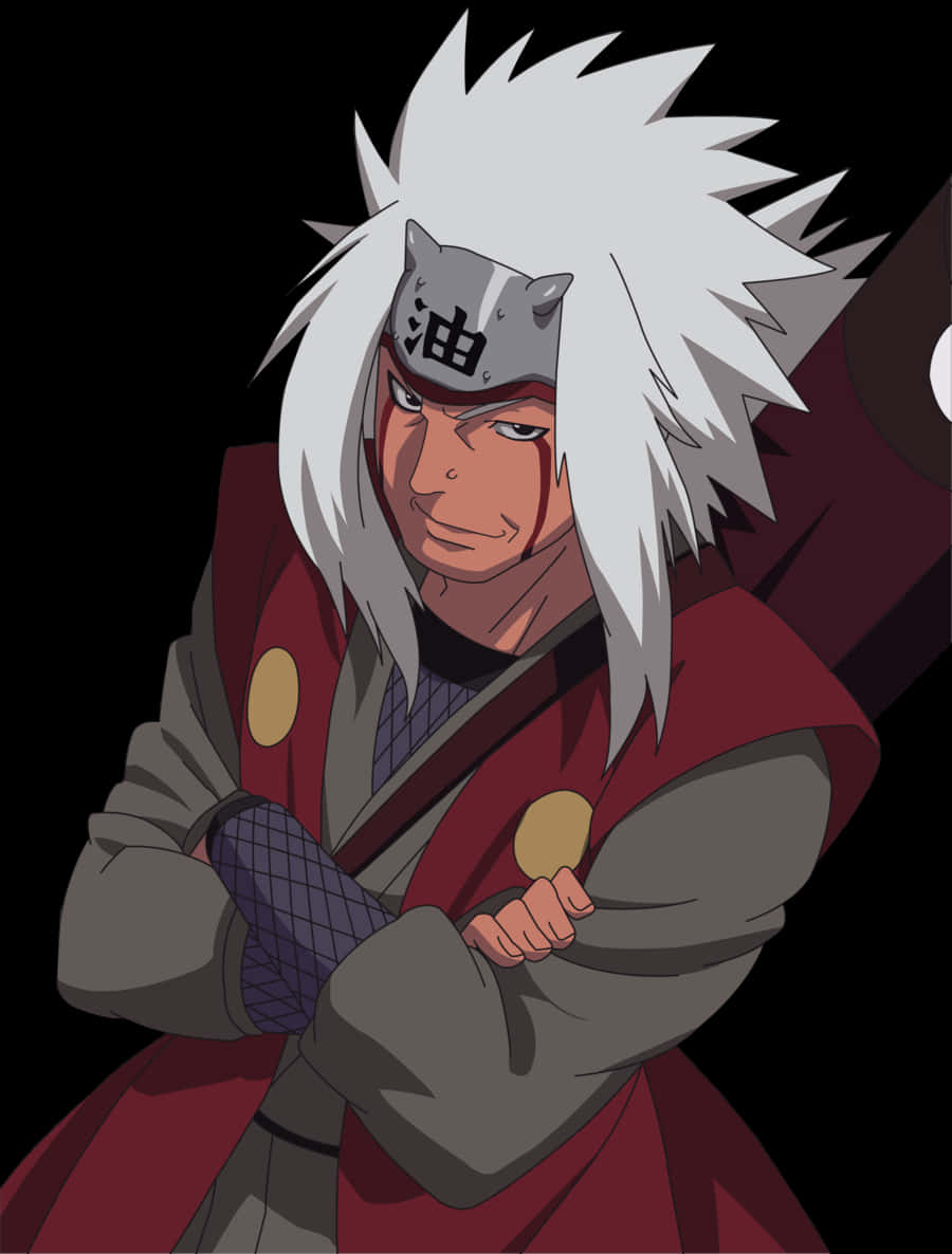 Jiraiya Naruto Anime Character PNG with transparent background