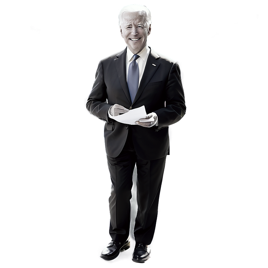 Joe Biden Black And White Png 06212024