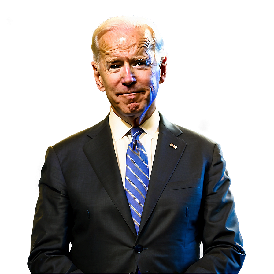 Joe Biden with Microphone PNG mgw PNG with transparent background