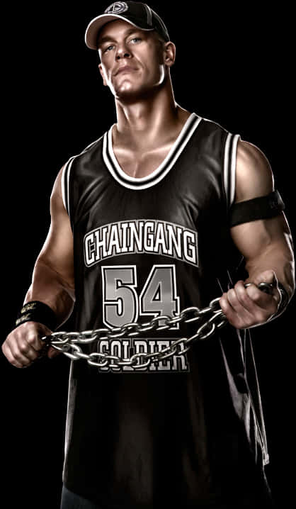 John Cena Chain Gang Soldier PNG with transparent background