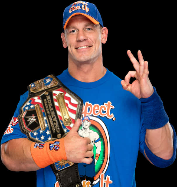 John Cena Champion Gesture