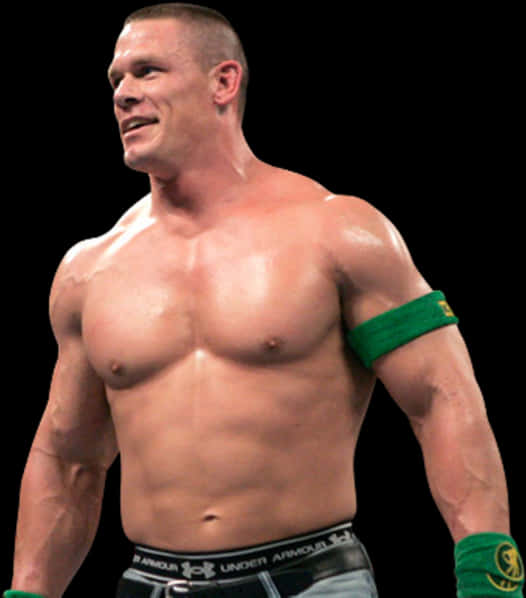 John Cena Wrestling Pose PNG with transparent background