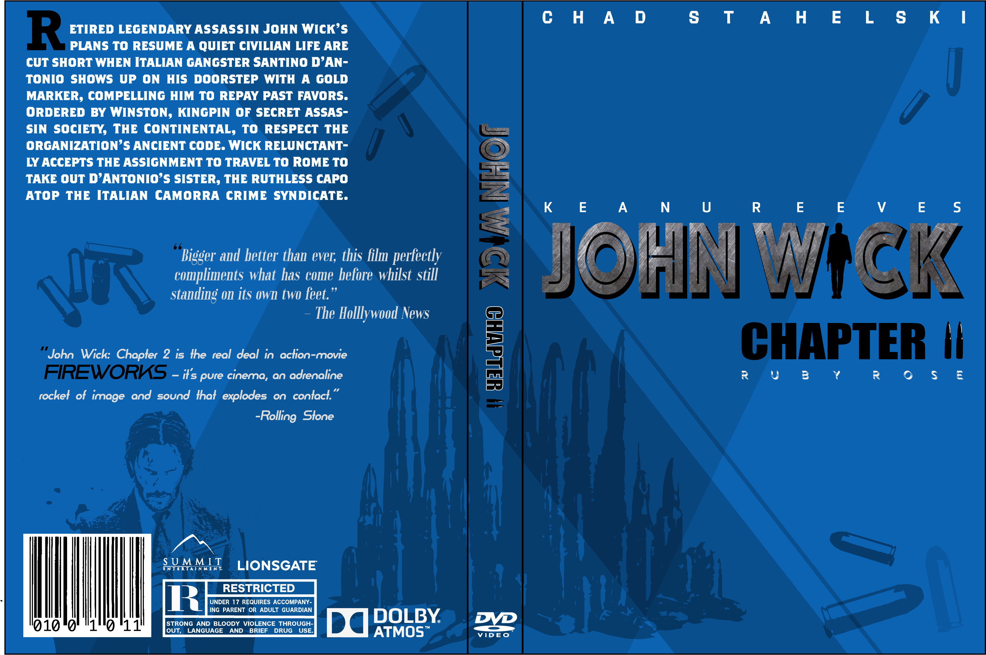 John Wick Chapter2 D V D Cover PNG with transparent background